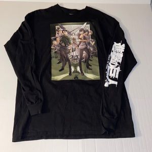 Ripple Junction Attack On Titan Unisex XL Long Sleeve Graphic Tee Shirt